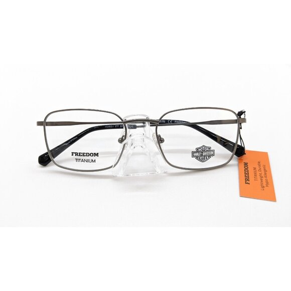 New Men's Harley Davidson 9021 Freedom Titanium Eyeglass Frame Retail $225